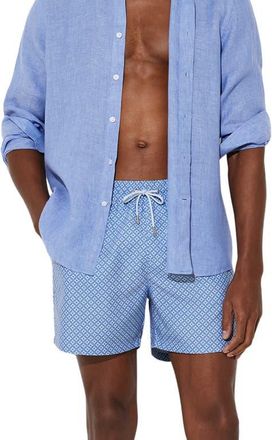 Reiss Oreint Swim Trunks in Blue at Nordstrom, Size Xx-Large