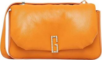 Guess Alizee Kleine Crossbody Tas - Dames - Schoudertassen - Oranje - ONE Size - Leer - Tassen