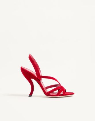 Valentino Garavani Fetishique Velvet Sandal 105Mm Wo