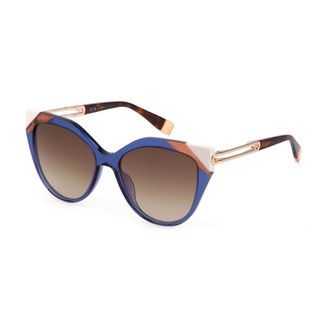 Furla Sunglasses, female, Blue, Size: 55 MM Urban Chic Sunglasses