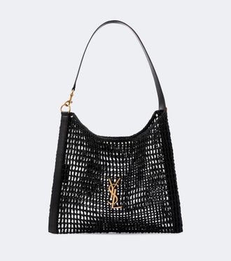 Saint Laurent Borsa a spalla Cassandre in rafia