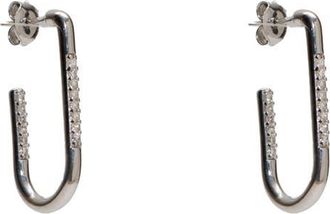 Argento Vivo Pave U-Shaped Hoop Earrings at Nordstrom