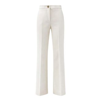 Pinko Wide Trousers - female - PINKO - Wide Trousers - White - XS - Trousers