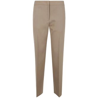 Jil Sander Dames, Broeken, Beige, Maat: L Wol