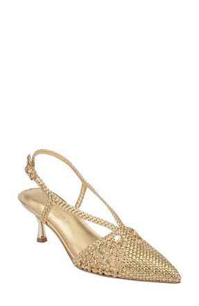 Marc Fisher Reagan Slingback Pump in Gold at Nordstrom, Size 6