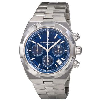 Vacheron Constantin Pre-owned Vacheron Constantin Overseas Chronograph Blue Dial Mens Watch 5500V/110A-B148