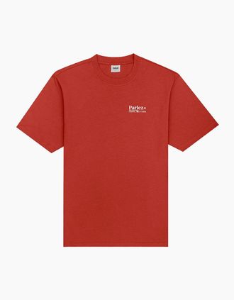 Parlez Clothing Mens Parlez Pomme Kiln T-Shirt - Red - Size: 38