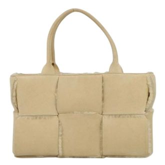 Bottega Veneta Pre-owned Handbags, female, Beige, Size: ONE SIZE Pre-owned Handbag Pouch