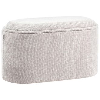 Beliani Beliani - Banco Moderno Para Dormitorio Con Almacenaje Tapizado En Tela De Chenilla Gris Artas
