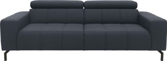Domo Collection 2,5-Sitzer »Cunelli zeitlos und elegant, moderne Sitznähte als Designelement,« wahlweise mit 6-fach verstellbaren Kopfteilen, fester Sitzkomfort