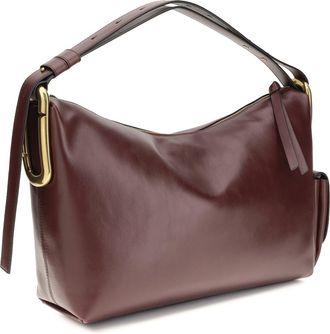 Marc Jacobs Womens Shoulder Bag Juliette Dark Port Calf Leather Handbags Hand