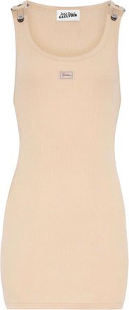 Jean Paul Gaultier Short Dress - Dames - Korte kleedjes - Beige - XS - Katoen - Kleedjes