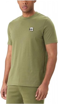 Karl Lagerfeld Logo T-shirt - Heren - T-shirts - Groen - XL - Katoen - Tops