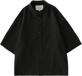 STUDIO NICHOLSON Sanko Short Sleeve Tonal Shirt