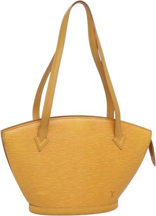 Louis Vuitton Saint Jacques Handbag Epi Leather Yellow Leather Bag (Pre-Owned)