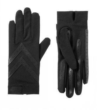 Isotoner Womens Smartdri Shortie Gloves In Black