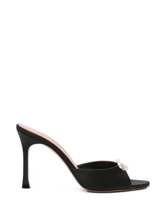 Amina Muaddi Womens Sandals Black