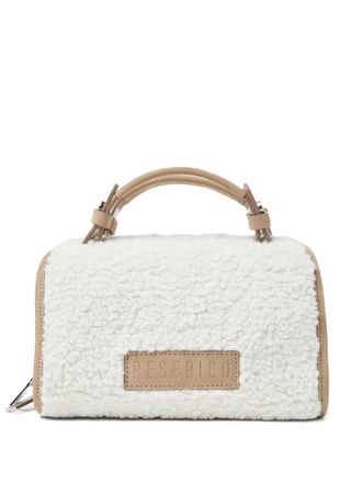 PESERICO mini zip handbag - women - Leather/Polyester/Cotton - One Size - White