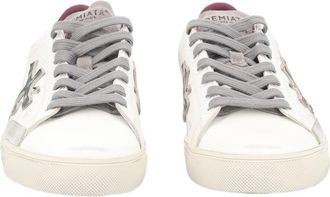 Premiata Steven Calfskin Low-Top Leather Sneakers