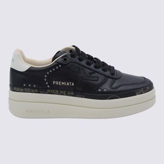 Premiata Black Leather Micol Sneakers