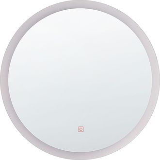 Beliani Beliani - Espejo De Pared Led 58 Cm Redondo De Maquillaje Para Tocador Glamour Yser