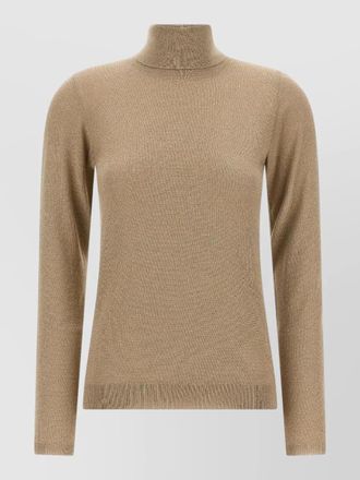 Brunello Cucinelli cashmere silk lurex turtleneck sweater