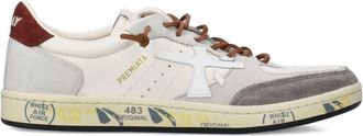 Premiata White Color-Block Sneakers