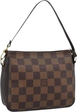 Louis Vuitton Pre-owned Pouch - Dames - Vintage Schoudertas - Bruin - ONE Size - Leer - Vintage