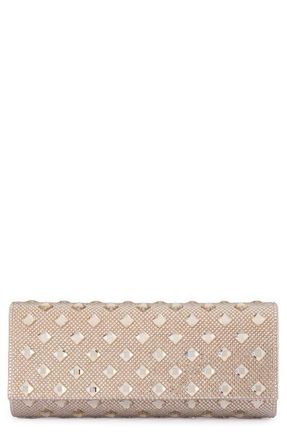Olga Berg Bridget Crystal Clutch in Champagne at Nordstrom
