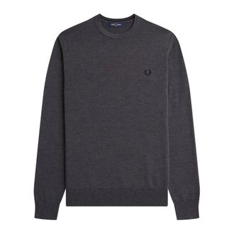 Fred Perry Heren, Truien, Grijs, Maat: M Katoen