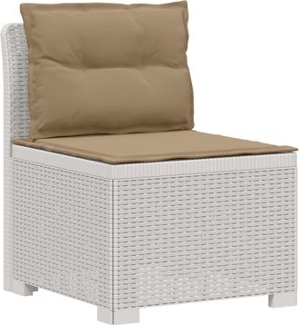 vidaXL Sill&oacute;n Individual De Jard&iacute;n Con Cojines Apariencia De Ratan Pp Vidaxl