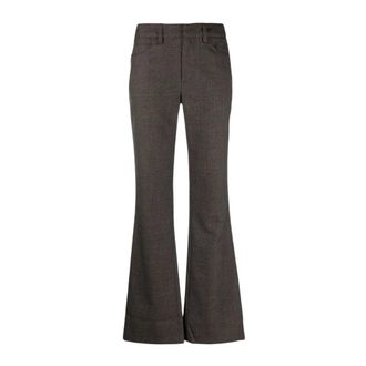 Zadig&Voltaire Tailored Flared Broeken - Dames - Broeken - Grijs - Maat: L Zijde