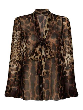 Dolce & Gabbana Leo print blouse