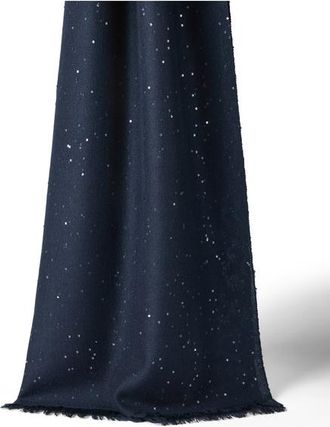 Brunello Cucinelli Cashmere and silk Diamond yarn scarf in Blue at Nordstrom