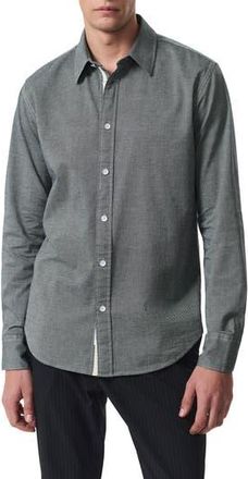 Rag & Bone Tomlin Cotton Dobby Button-Up Shirt in Pearlgry at Nordstrom Rack, Size X-Large