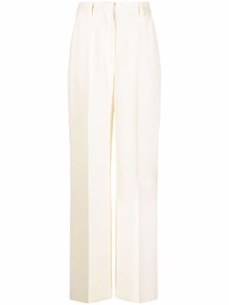 Nanushka high-waisted straight-leg tailored trousers - Neutrals