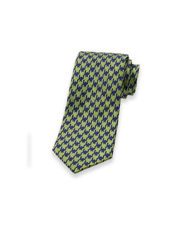 Paul Fredrick Patterned Woven Silk Tie in Green/navy at Nordstrom