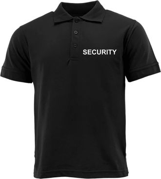 Urban Road Security Staff Workwear Uniform Premium 220gsm Comfort Fit Polo Shirt (Security - Black, 4XL)