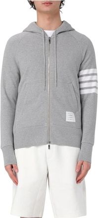 Thom Browne Blue ZipUp Hoodie Classic Style