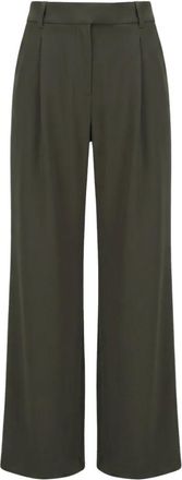 Patrizia Pepe Wijde broek - Dames - Wijde Broeken - Groen - XS - Broeken