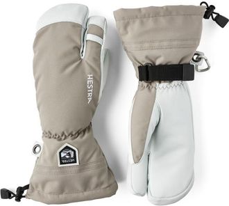 Hestra Army Leather Heli Ski 3 Finger Handschuhe - Unisex | grau