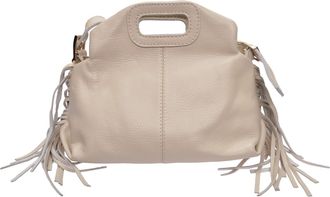 Roberta M Beige Rundleer Tas