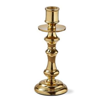 Tag Gold Cast Aluminum Darion Taper Holder Candlestick Large in Yellow at Nordstrom