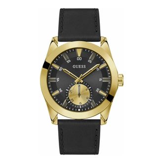 Guess Horloges - Heren - Accessoires - Geel - Maat: ONE Size Leer