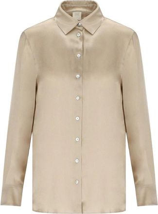Marella Alfio Shirt - Dames - Overhemden - Beige - 2XS - Overhemden