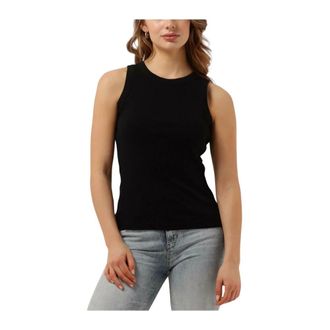 Drykorn Olina Mouwloze Top - Dames - Tops zonder mouwen - Zwart - XS - Katoen - Tops