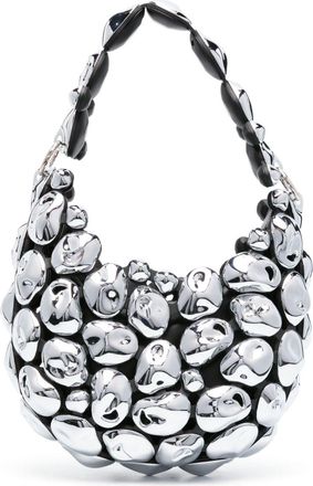 Published By Stone Cloud metallic shoulder bag - women - Calf Leather/Metal/Plastic - OS - Silver