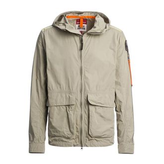 Parajumpers Mens Jonty Silver Sage Pale Green Jacket Nylon - Size Large