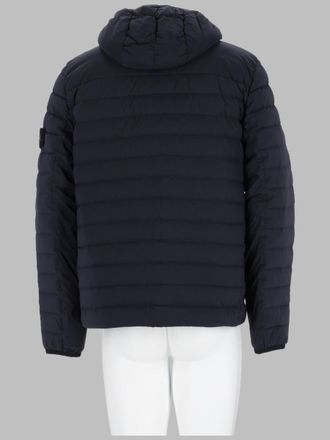 Stone Island Water-Repellent Polyamide Hooded Jacket - Blue