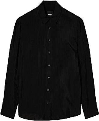 Patrizia Pepe Overhemden, Heren, Zwart, 2Xl, Camicia